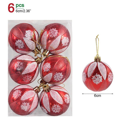 1box Christmas Balls Christmas Tree Ornaments Ball Xmas Hanging Tree Pendants Home Party Decor 2026 New Year Gift Noel Navidad - GoDiscount
