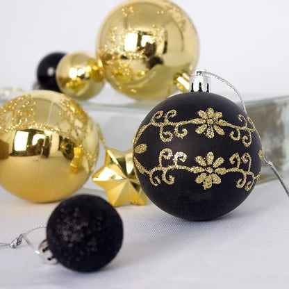 44Pcs 3/6CM Christmas Ball Christmas Tree Decoration Ornaments for Home Decor Halloween New Year Navidad Pendant Ball Accessory - GoDiscount