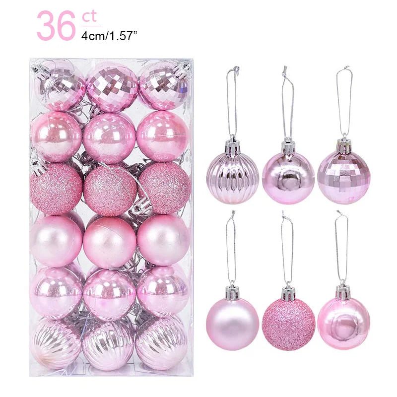 1box Christmas Balls Christmas Tree Ornaments Ball Xmas Hanging Tree Pendants Home Party Decor 2026 New Year Gift Noel Navidad - GoDiscount