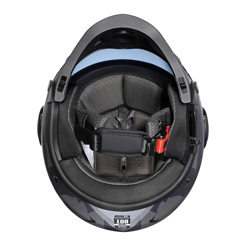 🏍️💥 Casque Moto CYRIL – Full Face & Open Face, Homologué ECE DOT, Casque Modular avec Double Visor - GoDiscount