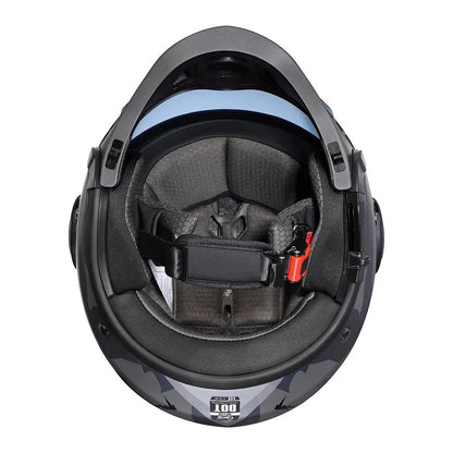 🏍️💥 Casque Moto CYRIL – Full Face & Open Face, Homologué ECE DOT, Casque Modular avec Double Visor - GoDiscount
