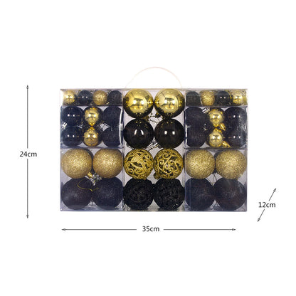 100Pcs Christmas Ball Ornaments Tree Decorative Shatterproof Decorations Hanging Xmas for Anniversary Wedding Party Holiday - GoDiscount