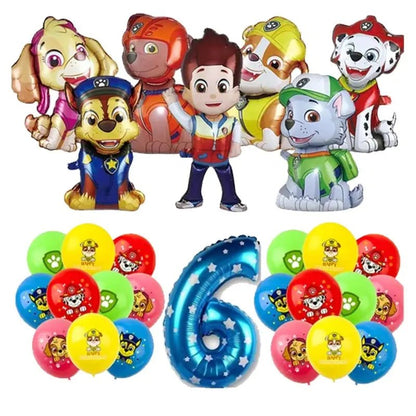 Décoration Anniversaire PAW Patrol – Set Complet Fournitures de Fête : Assiettes, Serviettes, Ballons & Accessoires - GoDiscount