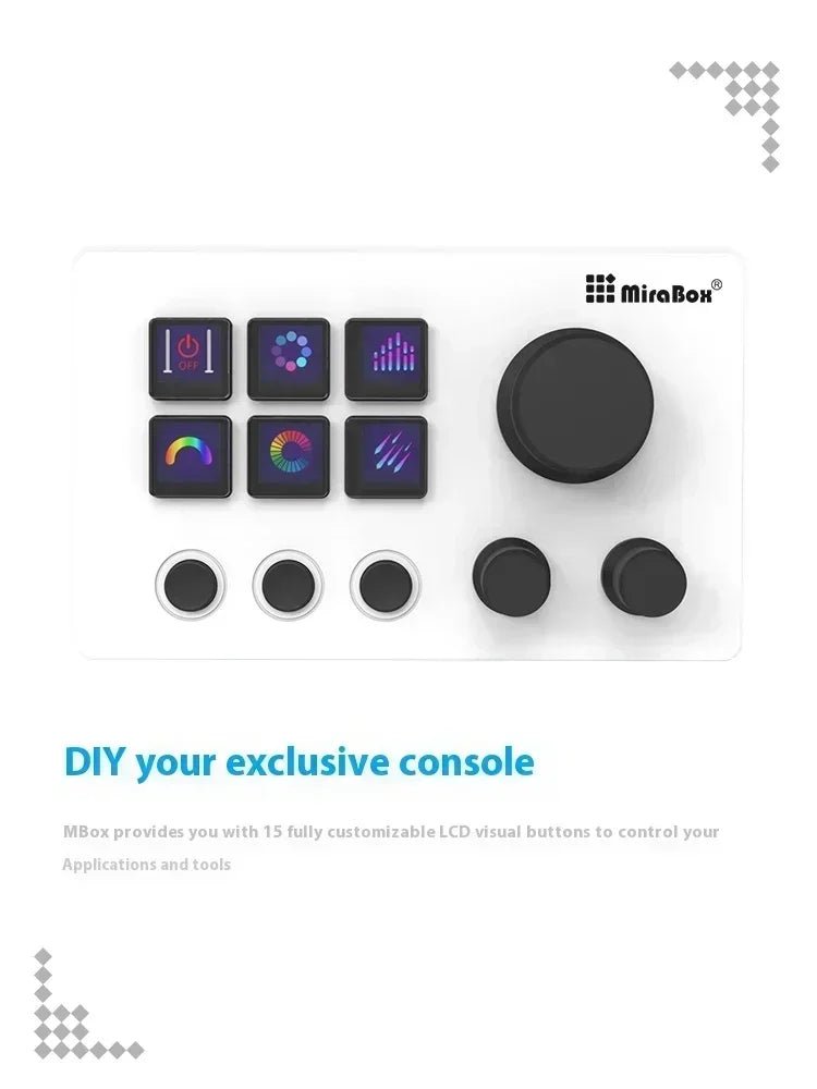 Mirabox N3 Streamdeck Keypad Screen Knob Customization Macro Mini Keyboard Visual Desktop Console For Desktop Computer Gifts - GoDiscount