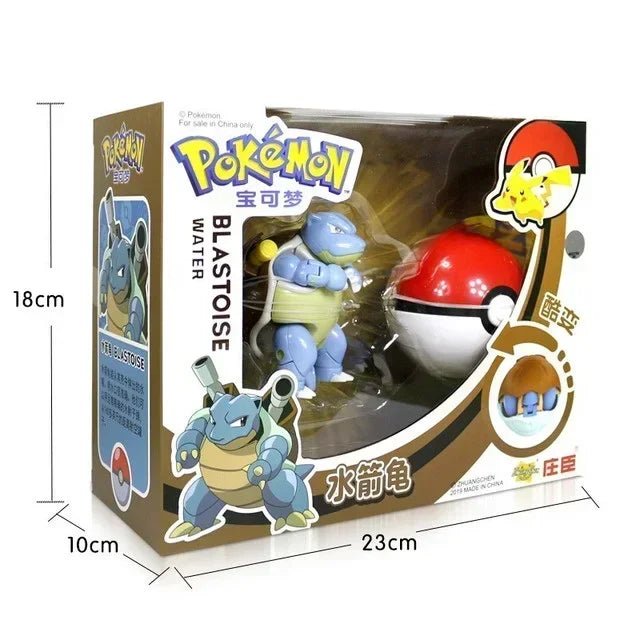⭐ Figurines Pokémon + Pokéball – Pikachu, Carapuce, Salamèche - GoDiscount