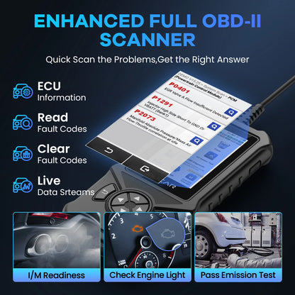 MUCAR CDE900/CDE900 PRO OBD2 Auto Diagnostic Tool car Scanner Tools full system 28 reset Code Reader Scan Tool 2+32G WIFI Update - GoDiscount