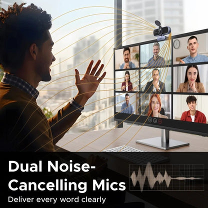 Webcam UGREEN 4K 8MP – Autofocus PDAF, Micro AI Anti-Bruit, Full HD 1080P, Idéale pour Zoom, Teams - GoDiscount