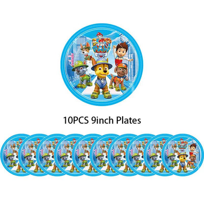 Décoration Anniversaire PAW Patrol – Set Complet Fournitures de Fête : Assiettes, Serviettes, Ballons & Accessoires - GoDiscount