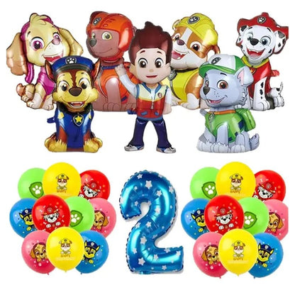 Décoration Anniversaire PAW Patrol – Set Complet Fournitures de Fête : Assiettes, Serviettes, Ballons & Accessoires - GoDiscount