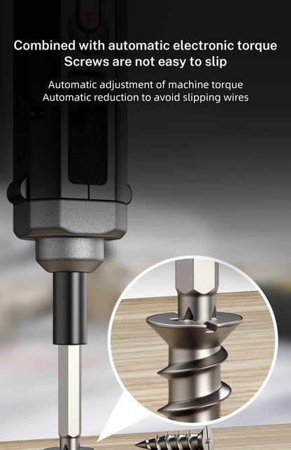 ⚡🔧 Tournevis Électrique Sans Fil – Rechargeable USB | Kit de Réparation Maison avec LED - GoDiscount
