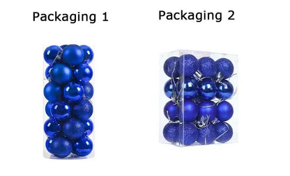 24Pcs 3/4/6CM Christmas Balls Big Ball Christmas Tree Pendant Ornaments for Party Decor 2025 New Year Navidad Gifts Accessory - GoDiscount