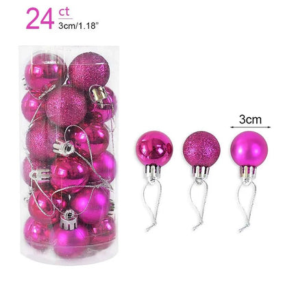 1box Christmas Balls Christmas Tree Ornaments Ball Xmas Hanging Tree Pendants Home Party Decor 2026 New Year Gift Noel Navidad - GoDiscount