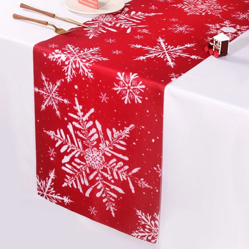 Merry Christmas Table Runner Xmas Table Cover Christmas Decorations For Home 2025 Navidad Natal Gifts New Year 2026 Tablecloth - GoDiscount