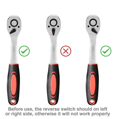 🧰🔩 Podofo 171PCS Set Douilles 1/4" – Kit Réparation Auto & Garage • Cliquet + Outils Pro - GoDiscount