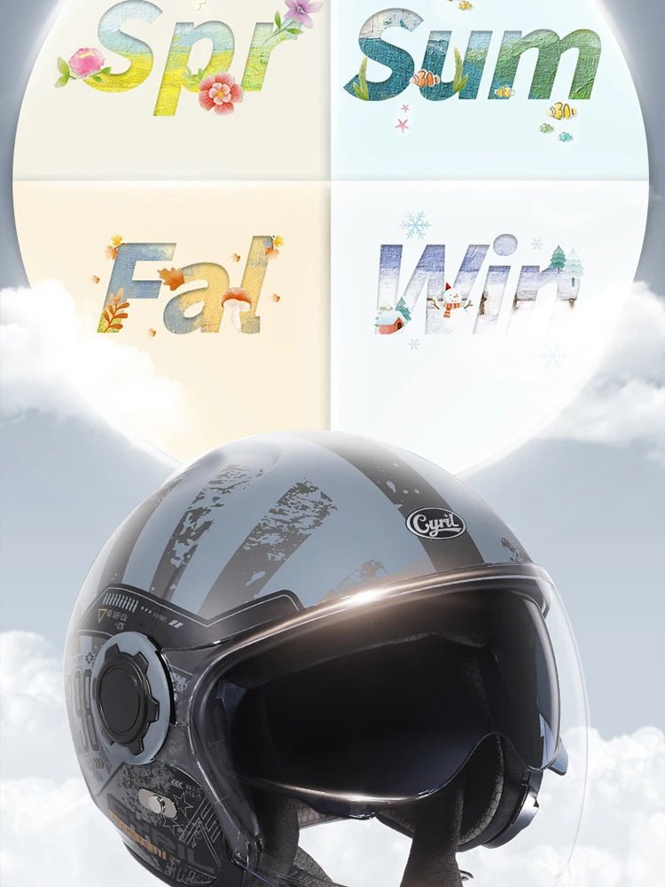 🏍️💥 Casque Moto CYRIL – Full Face & Open Face, Homologué ECE DOT, Casque Modular avec Double Visor - GoDiscount