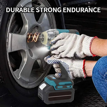 1200N.m High Torque Brushless Electric Impact Wrench 1/2 inch Cordless Screwdriver Drill Set Power Tools For Makita 18V Battery - GoDiscount