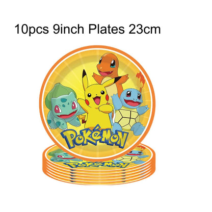 Kit Complet Fête Pokémon – PokéBall, Pikachu, Vaisselle, Autocollants & Cadeaux Enfants - GoDiscount