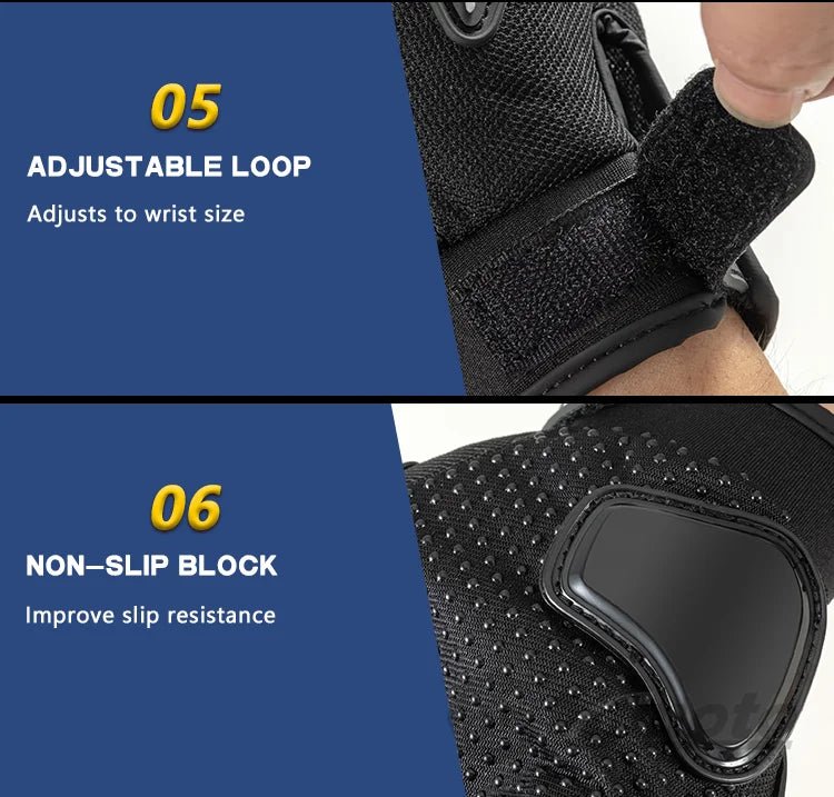 🌞💥 Gants Moto Plein Doigts – Respirants, Résistants et Antidérapants | Gants de Course avec Écran Tactile - GoDiscount