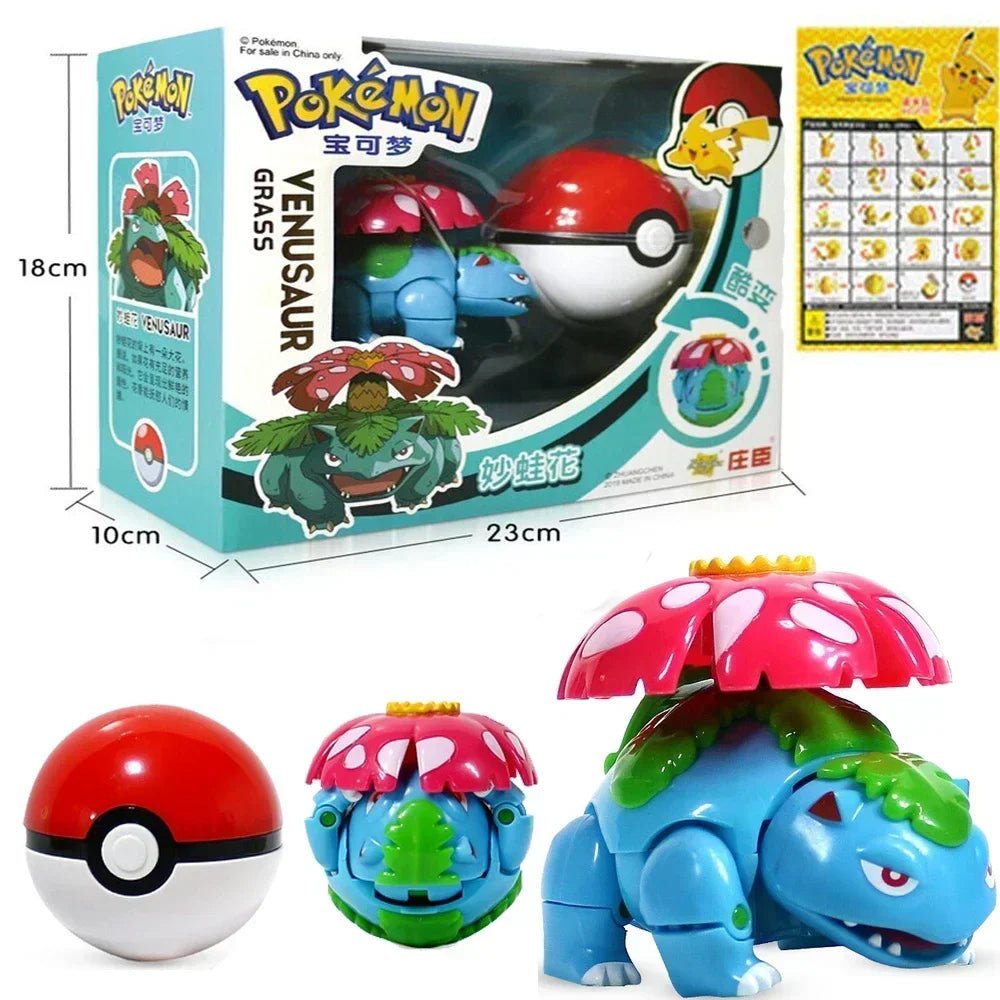 ⭐ Figurines Pokémon + Pokéball – Pikachu, Carapuce, Salamèche - GoDiscount
