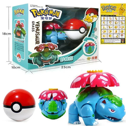 ⭐ Figurines Pokémon + Pokéball – Pikachu, Carapuce, Salamèche - GoDiscount