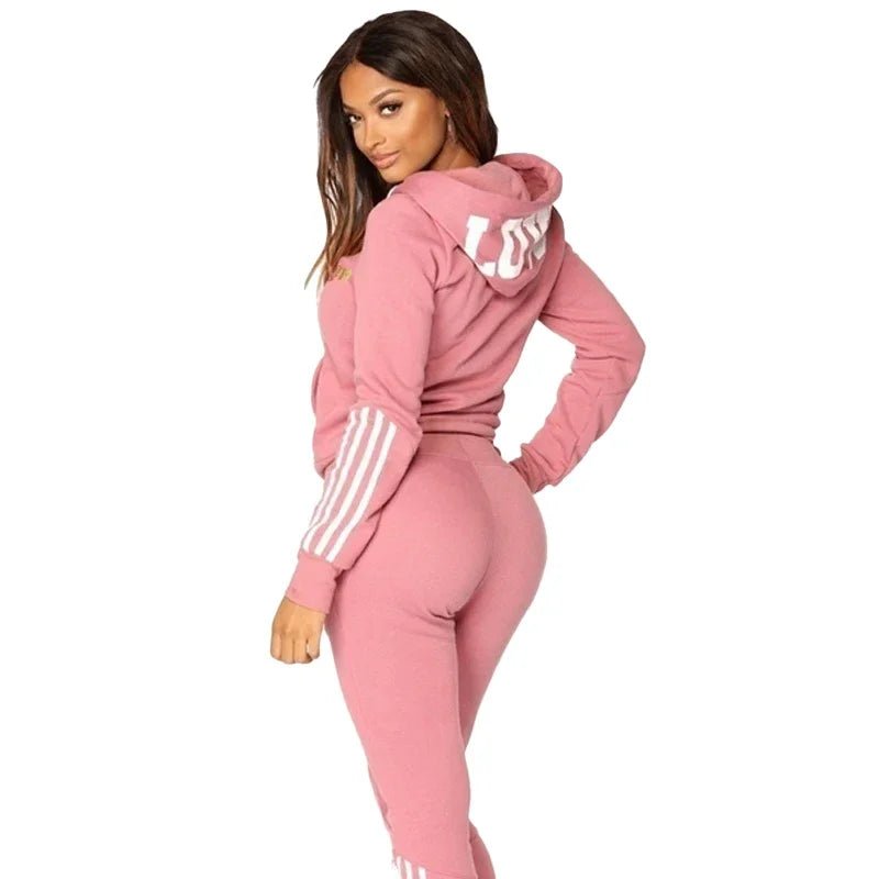 ⭐ Ensemble Sport Femme 2025 – Hoodie Zippé & Pantalon Jogging | Look Casual Chic & Confort Outdoor - GoDiscount