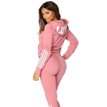 ⭐ Ensemble Sport Femme 2025 – Hoodie Zippé & Pantalon Jogging | Look Casual Chic & Confort Outdoor - GoDiscount