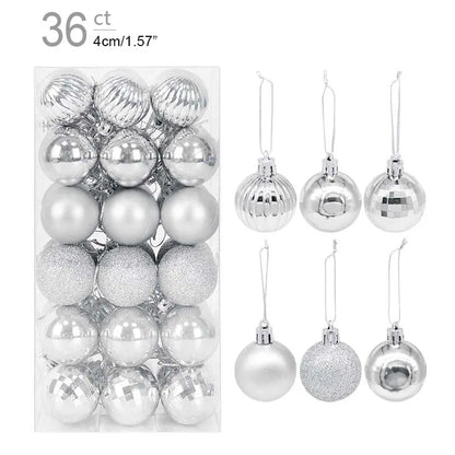 1box Christmas Balls Christmas Tree Ornaments Ball Xmas Hanging Tree Pendants Home Party Decor 2026 New Year Gift Noel Navidad - GoDiscount