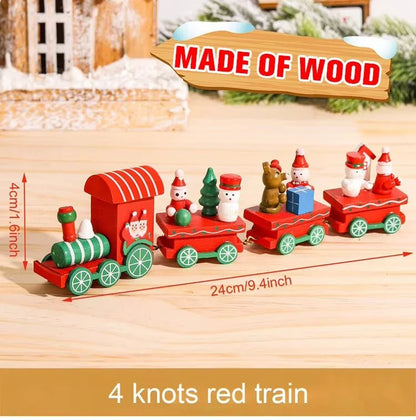 Christmas Decorations 2025 Christmas Wooden Train Xmas Tree Ornament Navidad Noel Home Decor New Year's Eve Decorations Kid Gift - GoDiscount