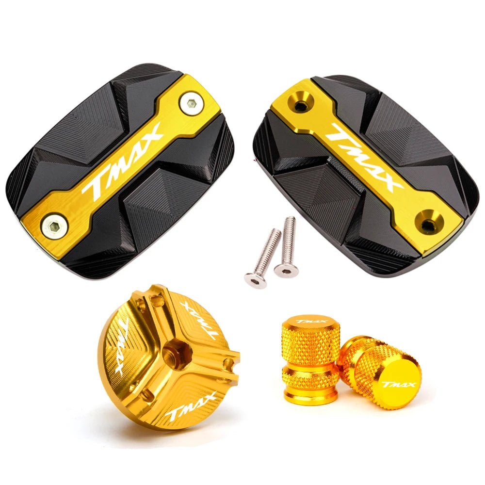 Couvercle Réservoir de Frein Avant CNC pour Yamaha TMAX 500/530/560 – Capot Bouchon d’Huile TECH MAX SX DX - GoDiscount