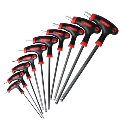 🔧✨ Set 10 Clés Torx/Allen en T – Poignée Confort + Support de Rangement 🧰 - GoDiscount
