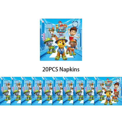 Décoration Anniversaire PAW Patrol – Set Complet Fournitures de Fête : Assiettes, Serviettes, Ballons & Accessoires - GoDiscount