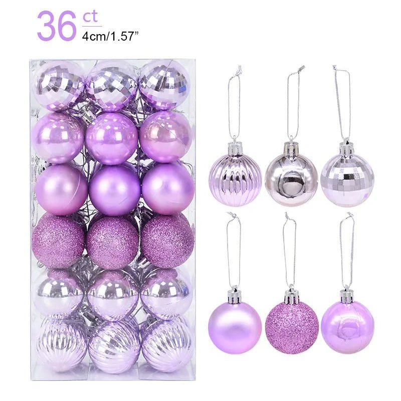 1box Christmas Balls Christmas Tree Ornaments Ball Xmas Hanging Tree Pendants Home Party Decor 2026 New Year Gift Noel Navidad - GoDiscount