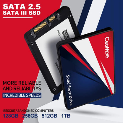 ⭐ SSD CeaMere SATA III 2.5" – 120GB à 480GB (Lot de 5 à 20) | Disque SSD pour PC Portable & Ordinateur de Bureau - GoDiscount