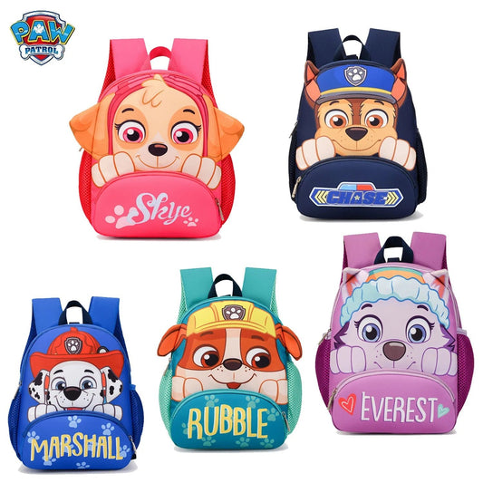PAW Patrols Anime Chase Schoolbag Skye kawaii Cute nylon Backpack Boy Girl comfort leisure Shoulders Bags Knapsack Surprise gift - GoDiscount