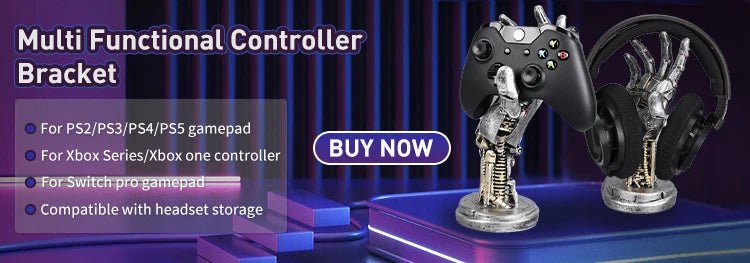 Support Mural pour PS5/Pro/Slim avec Lumière RGB, Station de Charge DualSense & Support Casque – Kit Complet Accessoires Console - GoDiscount