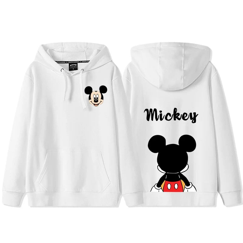 Sweat à Capuche Mickey Mouse – Tenue d’Automne Couple / Amis | Hoodie Décontracté Femme Style Disney - GoDiscount