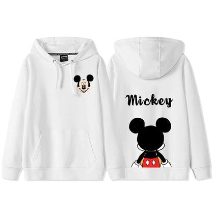Sweat à Capuche Mickey Mouse – Tenue d’Automne Couple / Amis | Hoodie Décontracté Femme Style Disney - GoDiscount