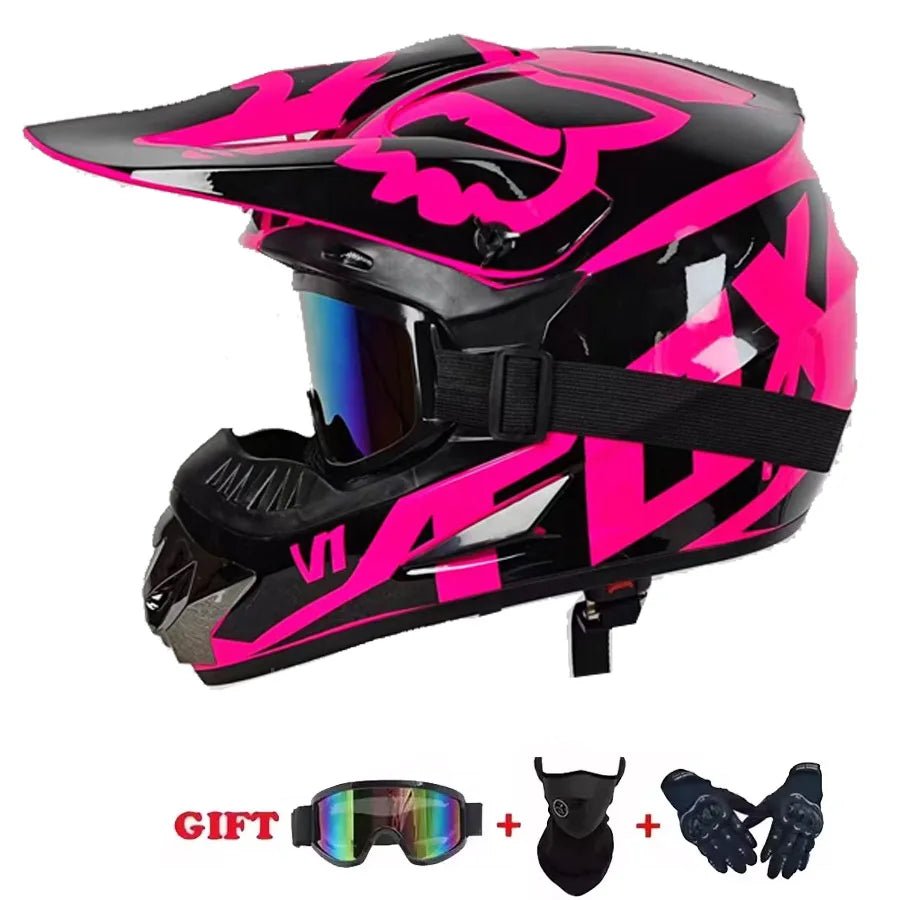 🏍️🎉 Casque Moto Enfant – Casco Moto Off - Road DOT | Protection Sécurisée pour Jeunes & Ados - GoDiscount