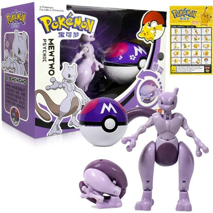 ⭐ Figurines Pokémon + Pokéball – Pikachu, Carapuce, Salamèche - GoDiscount
