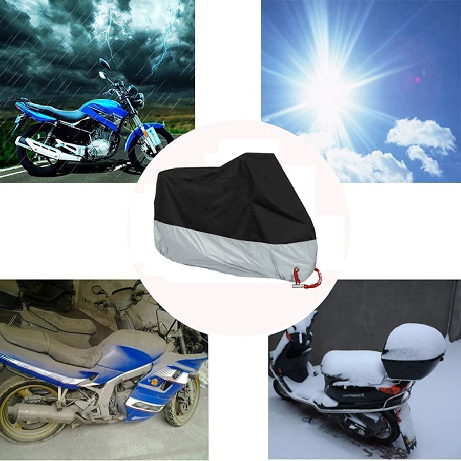 🌞🛡️ Housse Moto Waterproof – Protection UV & Pluie | Tailles S - 4XL | Bâche Universelle pour Moto & Scooter - GoDiscount