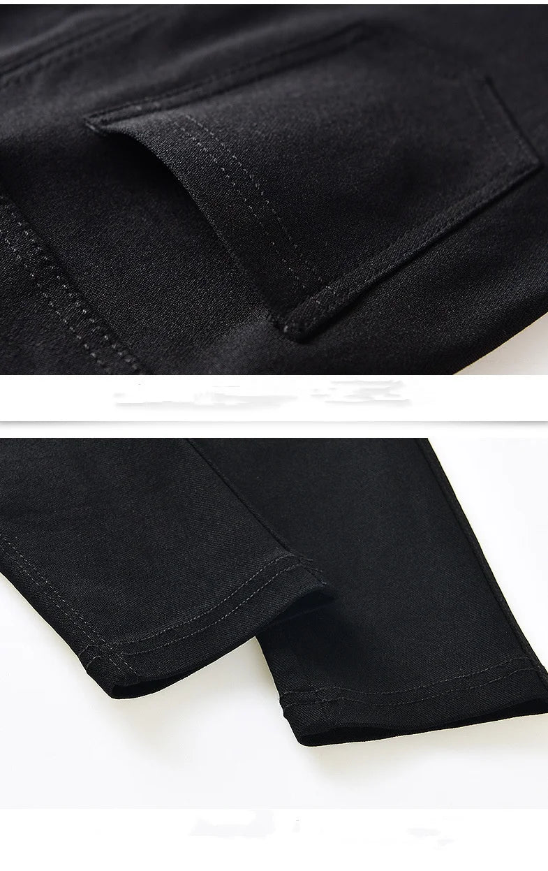 Pantalon Femme Chic – Pantalon Droit Uni, Élastique et Stretch, Pantalon Crayon Élégant pour Bureau, Casual et Estival - GoDiscount