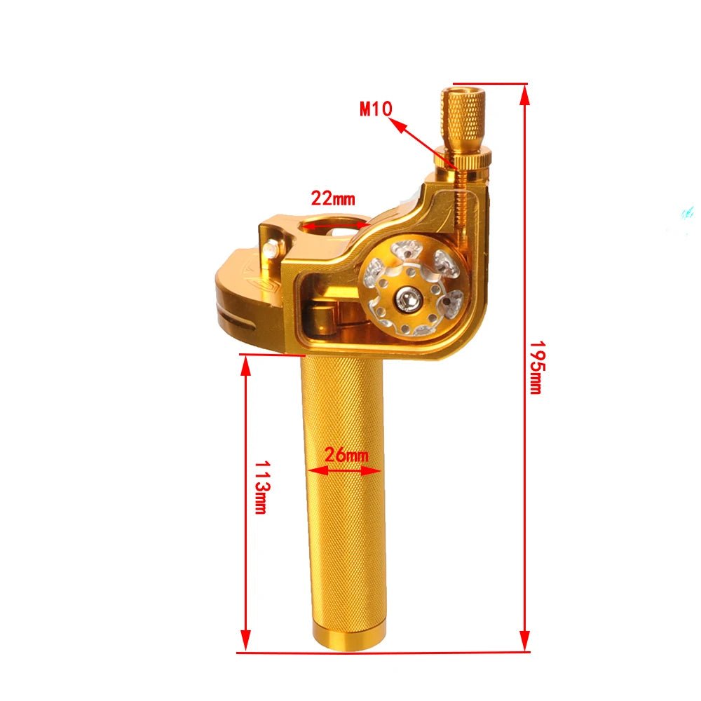 💨🏍️ Accélérateur Moto CNC Aluminium 7/8'' 22mm – Poignée Twist Grip pour Pit Bike, Motocross, ATV Offroad - GoDiscount