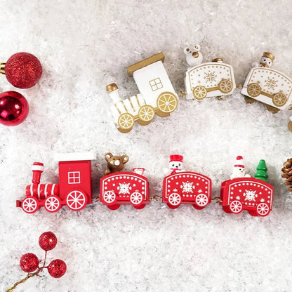 Christmas Decorations 2025 Christmas Wooden Train Xmas Tree Ornament Navidad Noel Home Decor New Year's Eve Decorations Kid Gift - GoDiscount