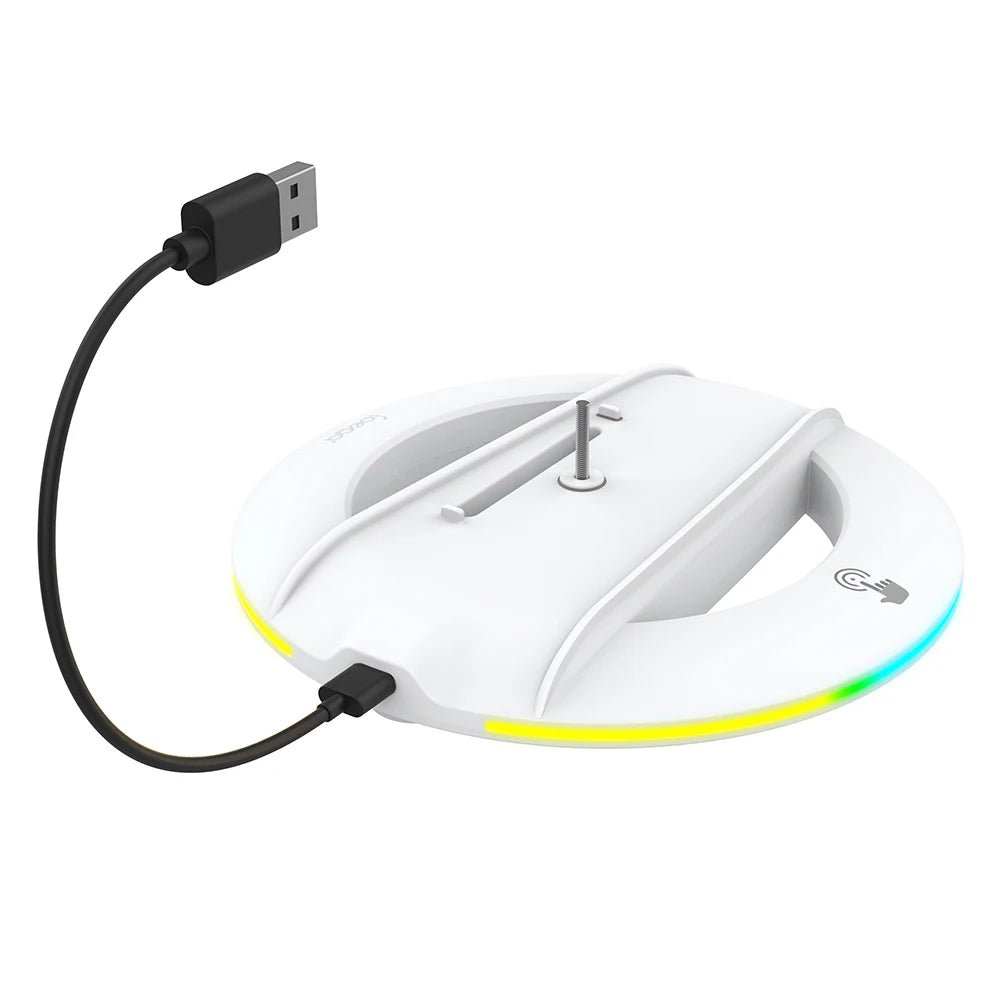 RGB Vertical Stand Gaming Base Stable Console Bracket for PS5 Slim Console for PS5 Slim Disc/Digital Version Game Accessories - GoDiscount