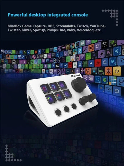 Mirabox N3 Streamdeck Keypad Screen Knob Customization Macro Mini Keyboard Visual Desktop Console For Desktop Computer Gifts - GoDiscount