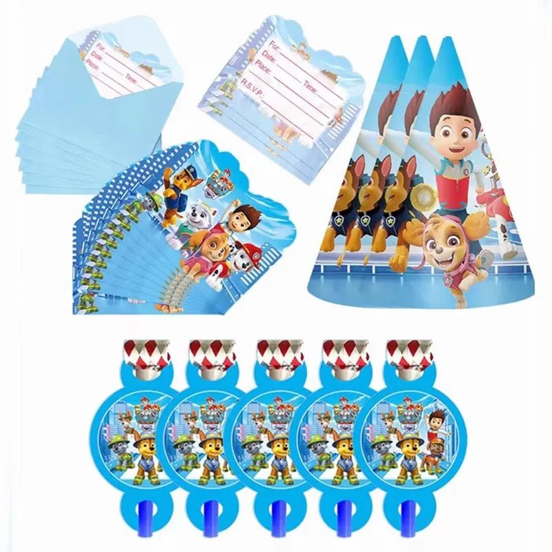 Décoration Anniversaire PAW Patrol – Set Complet Fournitures de Fête : Assiettes, Serviettes, Ballons & Accessoires - GoDiscount