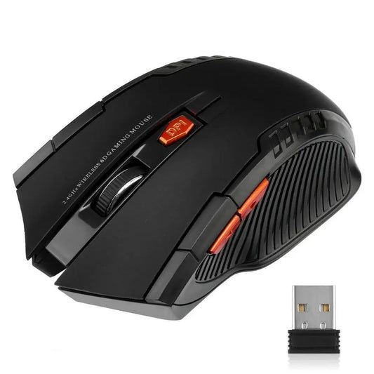 Souris Sans Fil 2.4G 1600DPI – Souris Optique Gamer 6 Boutons pour PC & Ordinateur Portable - GoDiscount