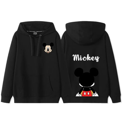 Sweat à Capuche Mickey Mouse – Tenue d’Automne Couple / Amis | Hoodie Décontracté Femme Style Disney - GoDiscount