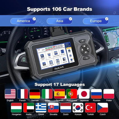 MUCAR CDE900/CDE900 PRO OBD2 Auto Diagnostic Tool car Scanner Tools full system 28 reset Code Reader Scan Tool 2+32G WIFI Update - GoDiscount