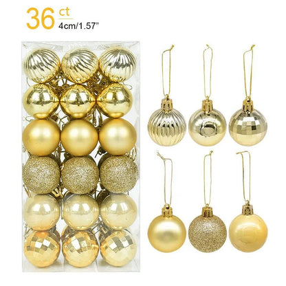 1box Christmas Balls Christmas Tree Ornaments Ball Xmas Hanging Tree Pendants Home Party Decor 2026 New Year Gift Noel Navidad - GoDiscount